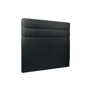 Cabeceira 135 cm lignes - tecido bouclette preto - preto