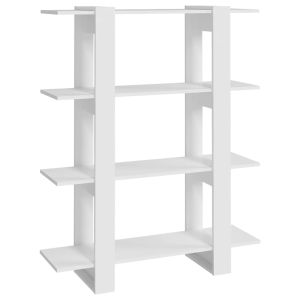 vidaXL estantería/divisor de espacios blanco 100x30x123,5 cm