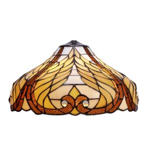 Abajur tiffany avulso, série dali, 45 cm de ø