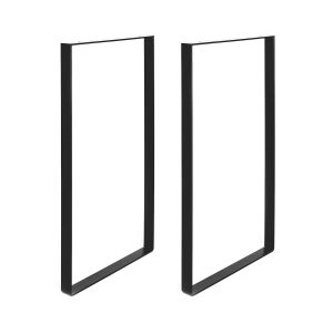 Rei | conjunto de 2 pés de mesa | 385x40x850mm | feito de aço | acabamento