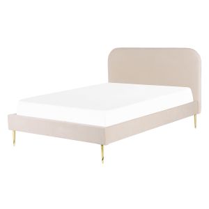 Cama veludo flayat 140 x 200 cm creme claro