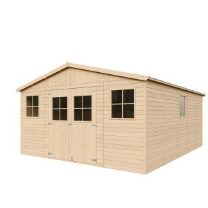 Cobertizo de madera Timbela m333+m333g, 20 m², con suelo, 246×418×522 cm