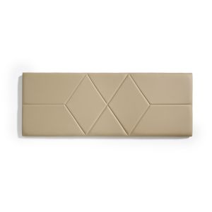 Cabeceira de cama 160 dos rombos polipiel 162x57x5cm camel claro