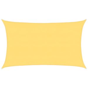 vidaXL toldo de vela beige hdpe 160 g/m² 5x8 m