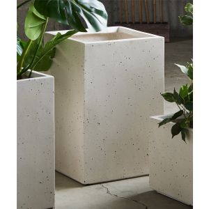Vaso estilo terrazzo, 50 cm. 33 cm de diâmetro x 50 cm de altura
