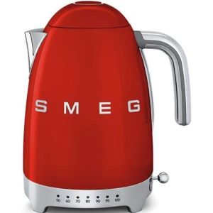 Smeg chaleira sem fio 1.7l 2400w vermelha - klf04rdeu