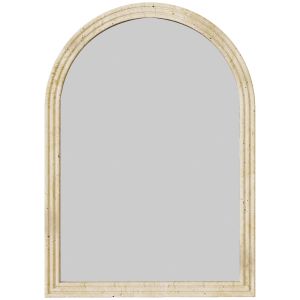 Espelho de parede 50x2x70 cm poliestireno e vidro color beige Homcom