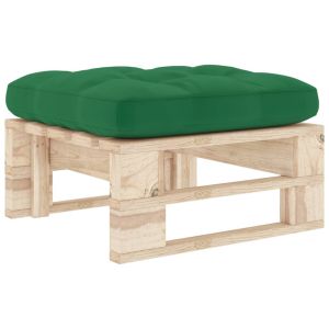 vidaXL otomana de jardín de palets madera de pino impregnada