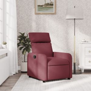 Poltrona reclinável tecido vermelho tinto ewg9965