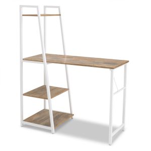 Bimyo - escritorio con estantería 50x41xh128 cm estilo industrial oak