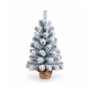 Mini árvore de natal decorativa verde neve 60x38cm 7house