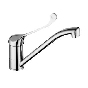 Grifo monomando de fregadero con maneta higiénica modelo indo