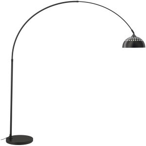 Candeeiro de arco telescópico, retro, altura 187-206 cm, 60 w preto