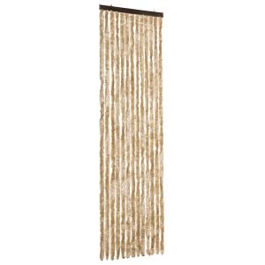 Cortina anti-insetos 56x185 cm chenille bege