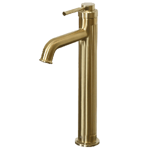 Mitigeur de lavabo haut or brossé essebagno art deco
