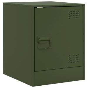Casa lúmina - mesita de noche verde aço laminado a frio  34,5 x 39 x 44 cm