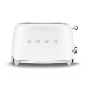Torradeira smeg tsf01whmeu branco mate - 2 fatias - 6 níveis de tostagem -