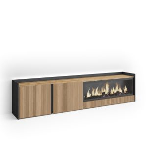 Móvel de tv, lareira eléctrica xxl, LED