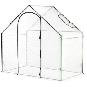 Estufa de jardim em aço transparente 180x105x150 cm