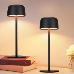 Nettlife lâmpada de mesa LED preto 9x9(2er-set)