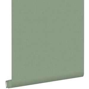 Estahome papel de parede textura de linho verde jade 53 cm x 10.05 m