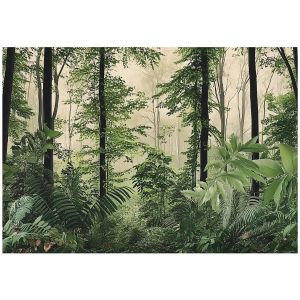 Papel de parede natureza floresta 400x280 não tecido fotomural para quarto