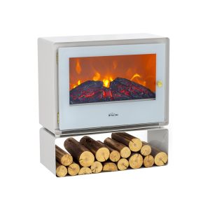 Lareira eléctrica de chão com prateleira 2000 w
