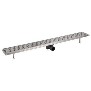 vidaXL desagüe de ducha lineal acero inoxidable 1030x140 mm