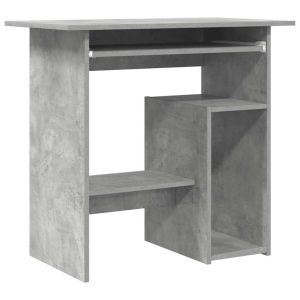 Secretária 80x45x74 cm derivados de madeira cinzento cimento