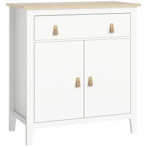 Aparador 80x40x90 cm color blanco Homcom, casa - móveis de armazenamento
