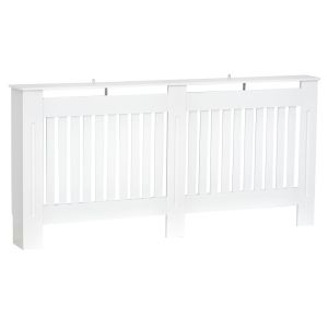 Cobertura radiador 172x19x81 cm mdf color blanco Homcom