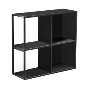 Juego de 4 estantes de pared con paneles laterales