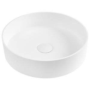 Lavatório de bancada salitral ⌀ 36 cm branco