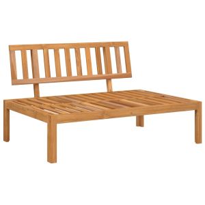 vidaXL sofá central de palets para jardín madera maciza de acacia
