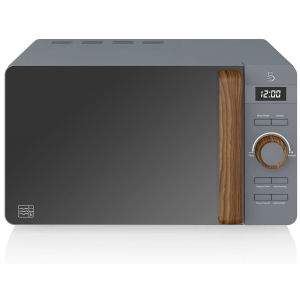 Nordic microondas digital, 20l, 6 niveles, te swan sm22036gryneun gris 800w