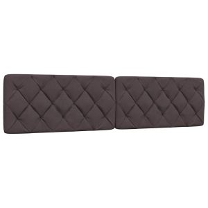 Almofadão de cabeceira 200 cm tecido castanho-escuro ptob7102