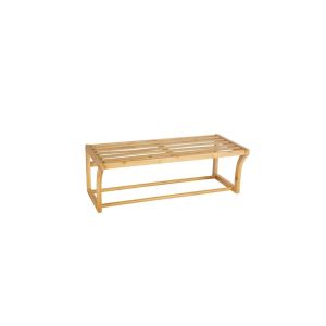 Suporte de toalhas de parede em bambu, 60x25,5x20,5