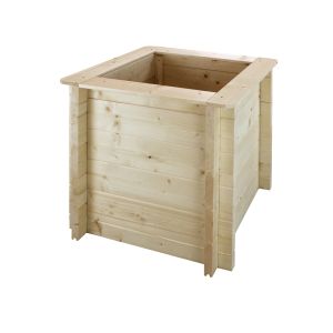 Jardinera elevada de madera - 100x38xh39 cm - Timbela m612