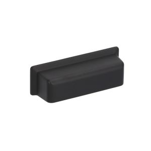 Puxador para móveis, zamac, dist entre furos 64 mm, preto,balagem  6