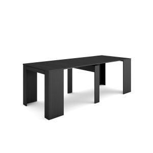 Mesa consola extensível, 58/222x90x77cm, preto rf2644