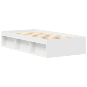 vidaXL estructura de cama individual sin colchón blanco 75x190 cm