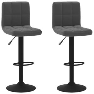 vidaXL taburetes de cocina 2 unidades terciopelo negro