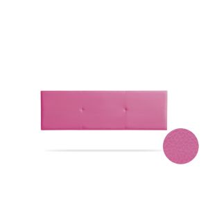 Cabeceira estofada alma pele sintética 220x50x5 cm - rosa - moonia