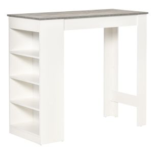 Mesa de bar 115x50x102.7 cm bicolor Homcom, casa - mesas