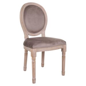 Cadeira de madeira estofada 48x46x48/96h cm