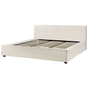 Cama bouclé mirande 180 x 200 cm branco creme