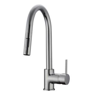 Misturador de cozinha monocomando extraível round cromado - gme