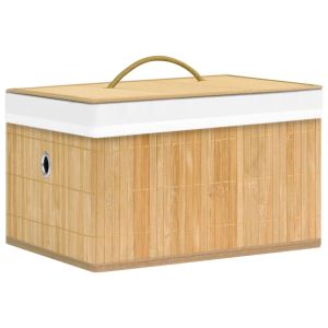 vidaXL cajas de almacenamiento de bambú 4 unidades