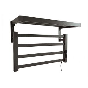 Toalheiro elétrico com estante ntw-09 55w painel táctil