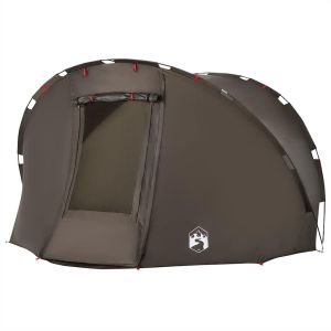 Tenda de pesca para 5 pessoas impermeável castanho